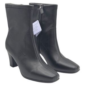 Aerosoles Women's Cinnamon Heeled Tailored Booties Black Size 9.5 Ankle Boots